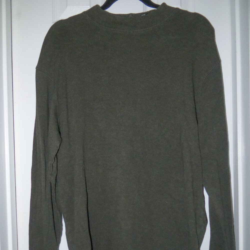 Croft & Barrow Dark Green Mock Neck Sweater